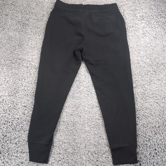 Fila Sweat Pants Men Large Black Stretch Drawstring Gym Fitness Active Tapered - Picture 2 of 9